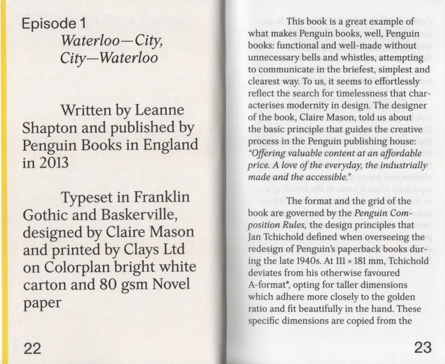 Image of Notes on Book Design