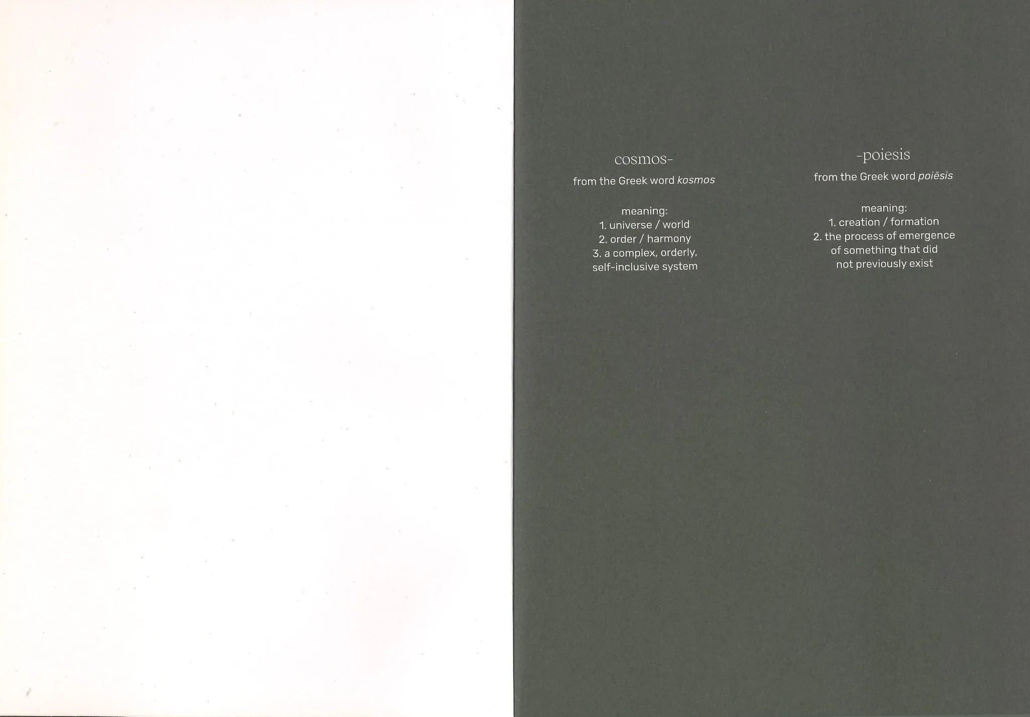 Image of Three Becomes Two Becomes One Becomes None – cosmopoiesis of mandragoras