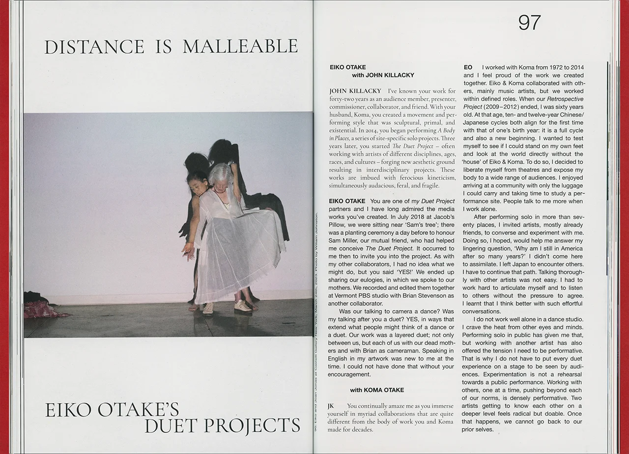 Image of Motor Dance Journal: Duets and Dialogues