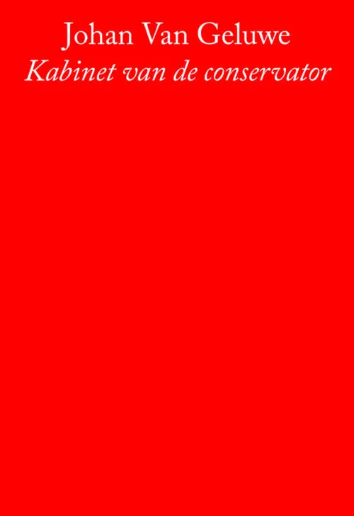 Cover Het Kabinet van de Conservator // The Studio of the Artist