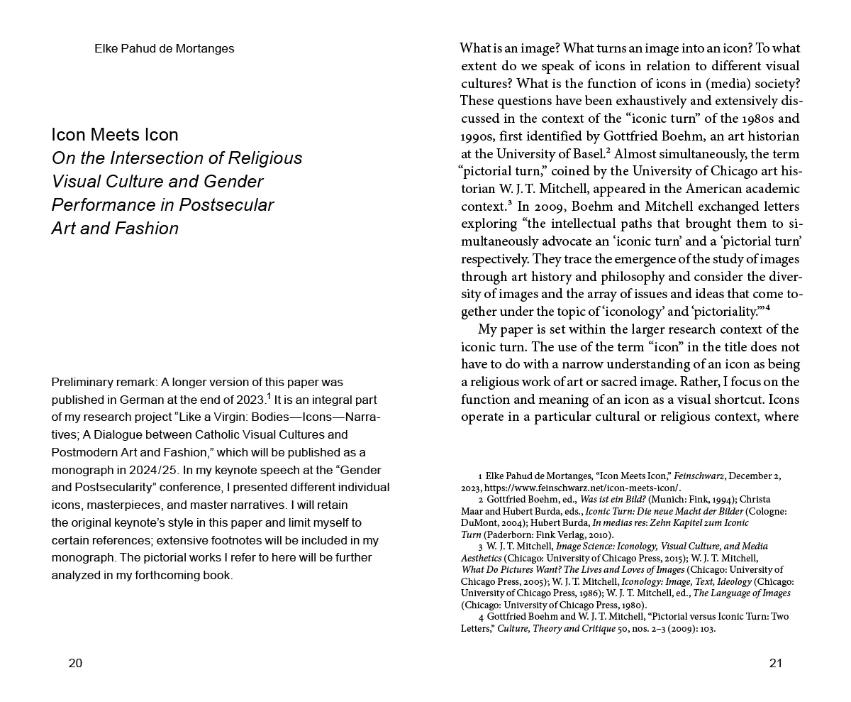 Image of Gender and Postsecularity in Visual Culture and Knowledge Production