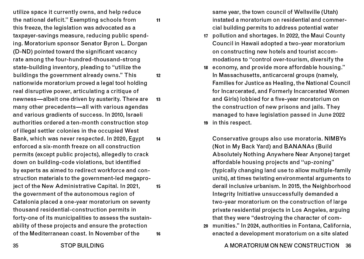 Image of Charlotte Malterre-Barthes – A Moratorium on New Construction