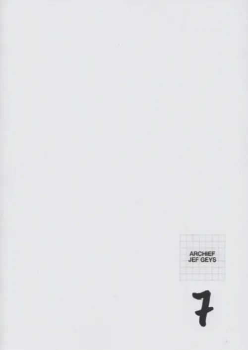 Cover Jef Geys – Archief 6 + 7