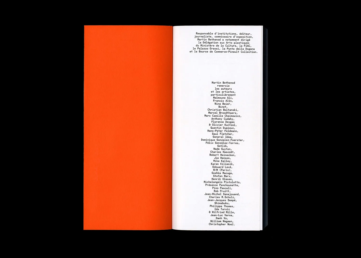 Image of Martin Bethenod – Rien de Personnel