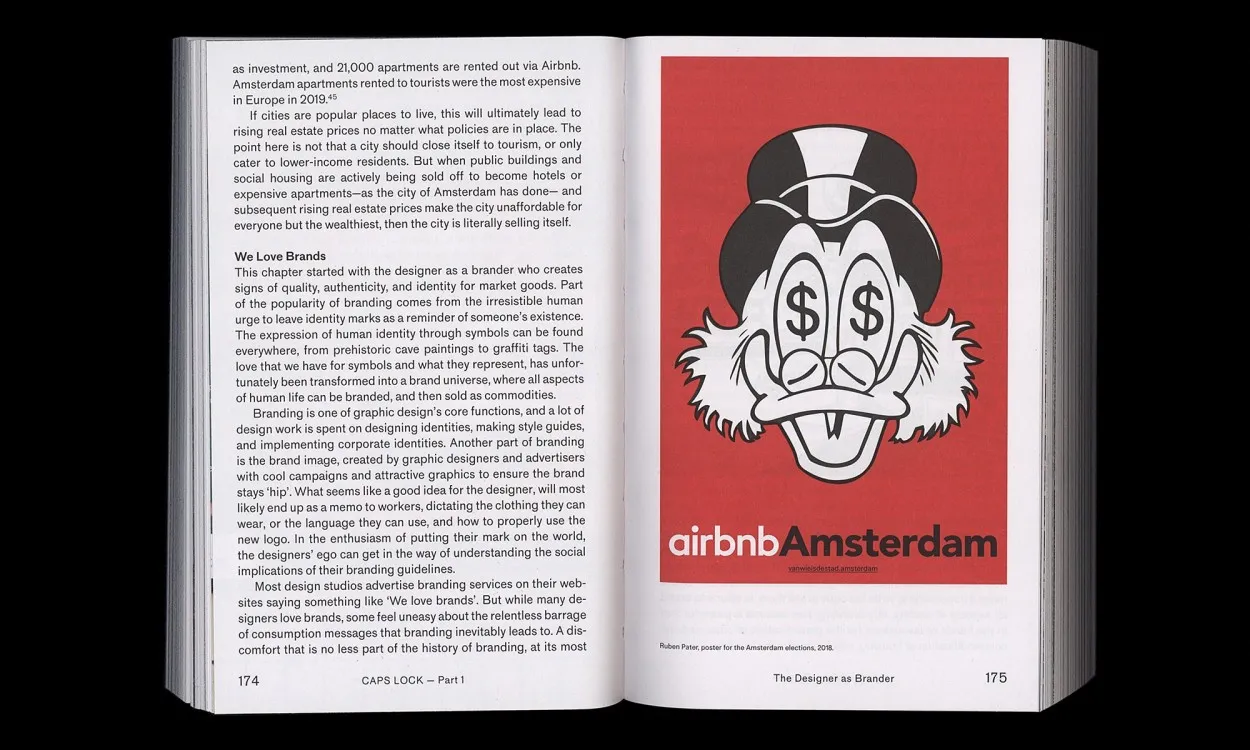 Image of CAPS LOCK. How capitalism took hold of graphic design, and how to escape from it