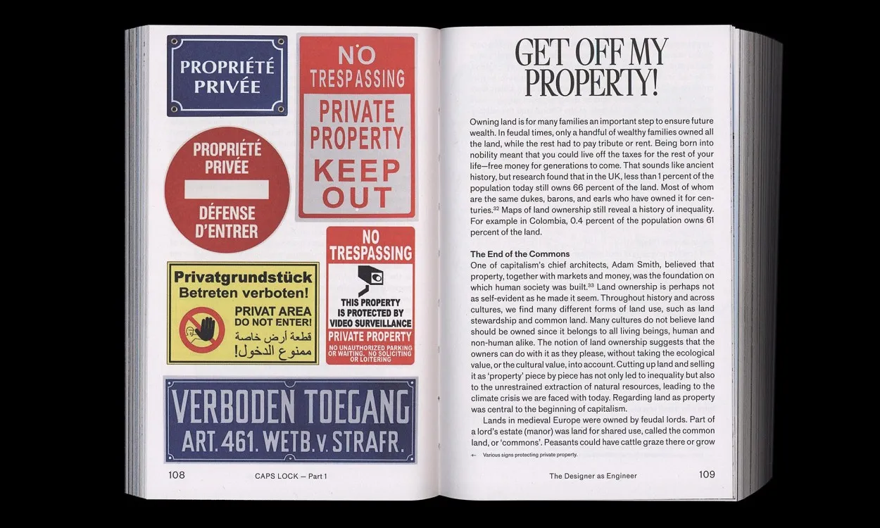 Image of CAPS LOCK. How capitalism took hold of graphic design, and how to escape from it