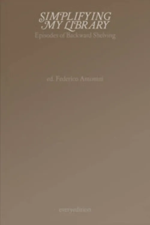 Cover Federico Antonini – Simplifying My Library