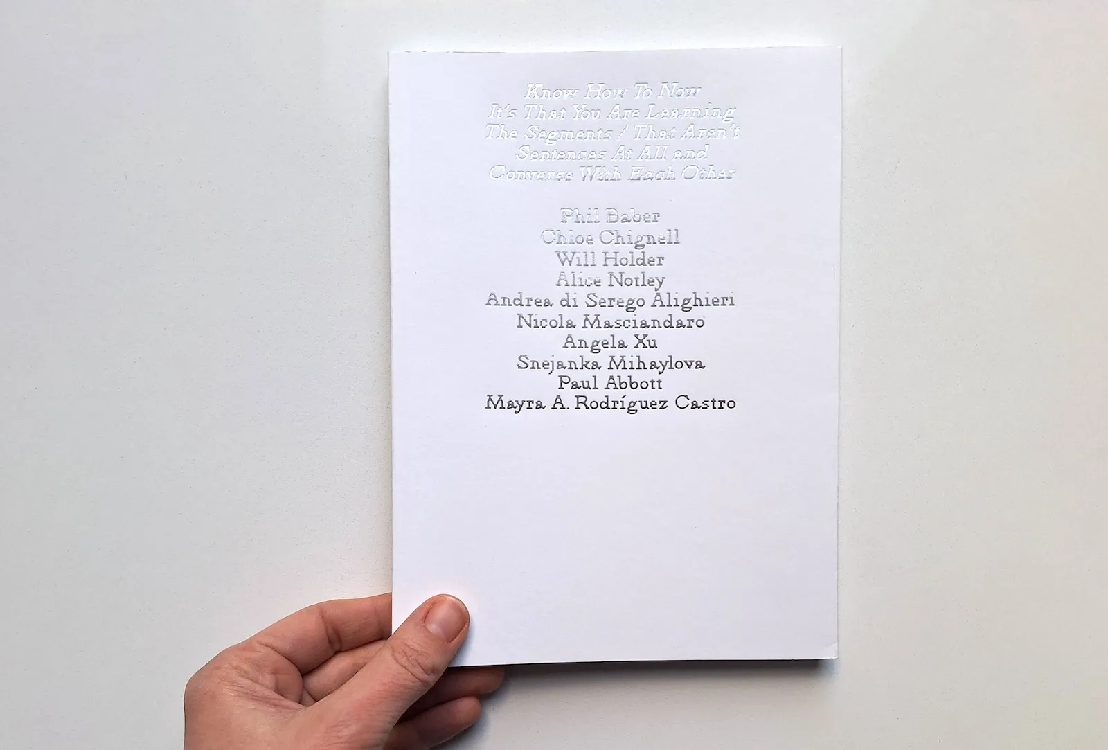 Image of Andrea di Serego Alighieri – Know how to now it’s that you’re learning the segments That aren’t sentences at all and converse with each other