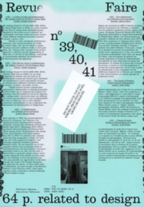 Cover Revue Faire – (39,40,41) Vol 11