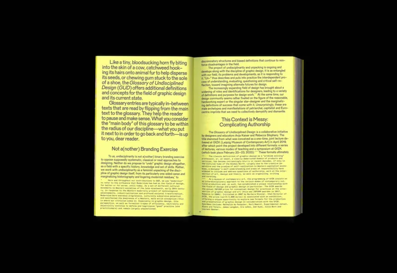 Image of Anja Kaiser, Rebecca Stephany – Glossary of Undisciplined Design