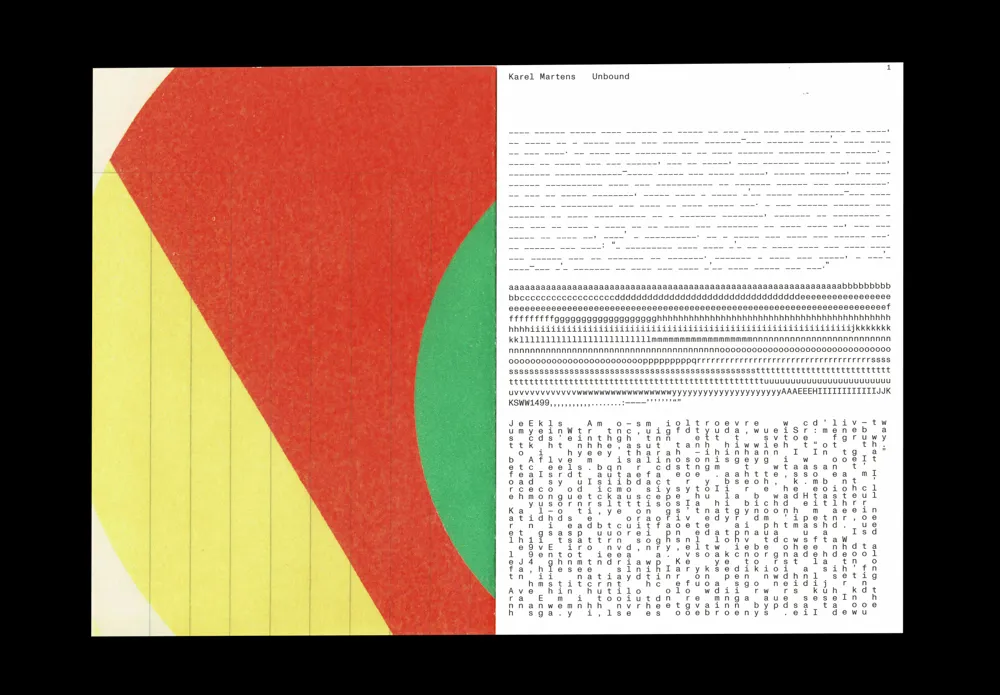 Image of Karel Martens – Unbound