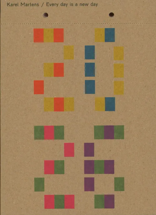 Cover Karel Martens – Calendar 2026 / Every day is a new day