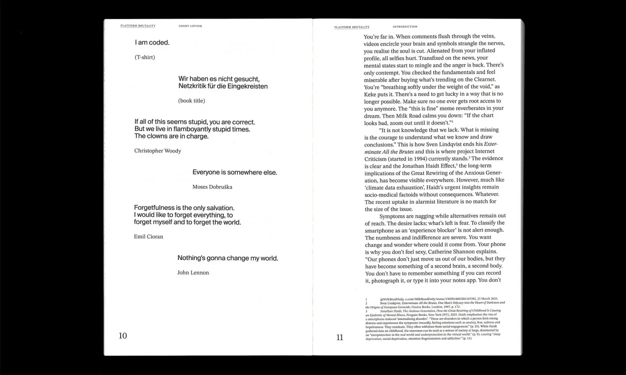 Image of Geert Lovink – Platform Brutality. Closing Down Internet Toxicity