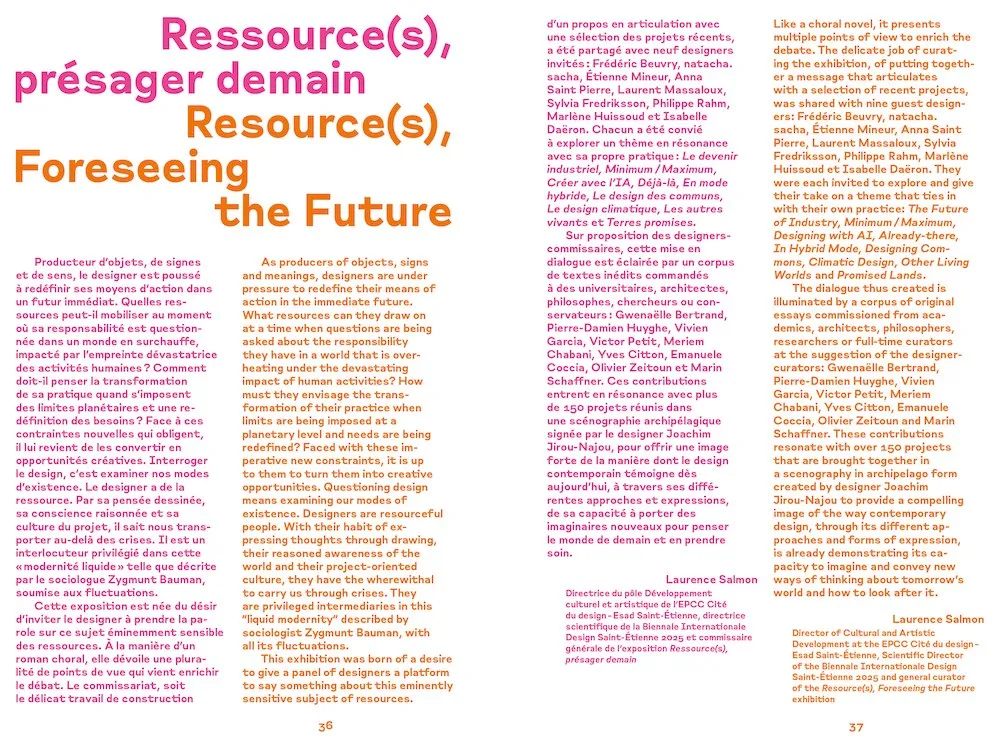 Image of Biennale Internationale Design Saint-Étienne 2025 – Ressource(s), présager demain