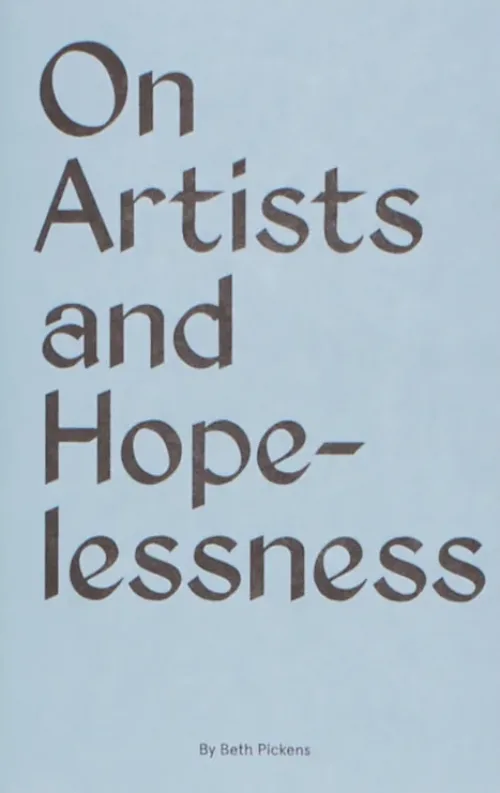 Cover Beth Pickens – On Artists And Hopelessness