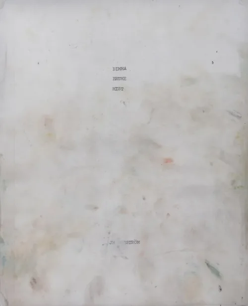 Cover JH Engström – Dimma Brume Mist Cover JH Engström – Dimma Brume Mist