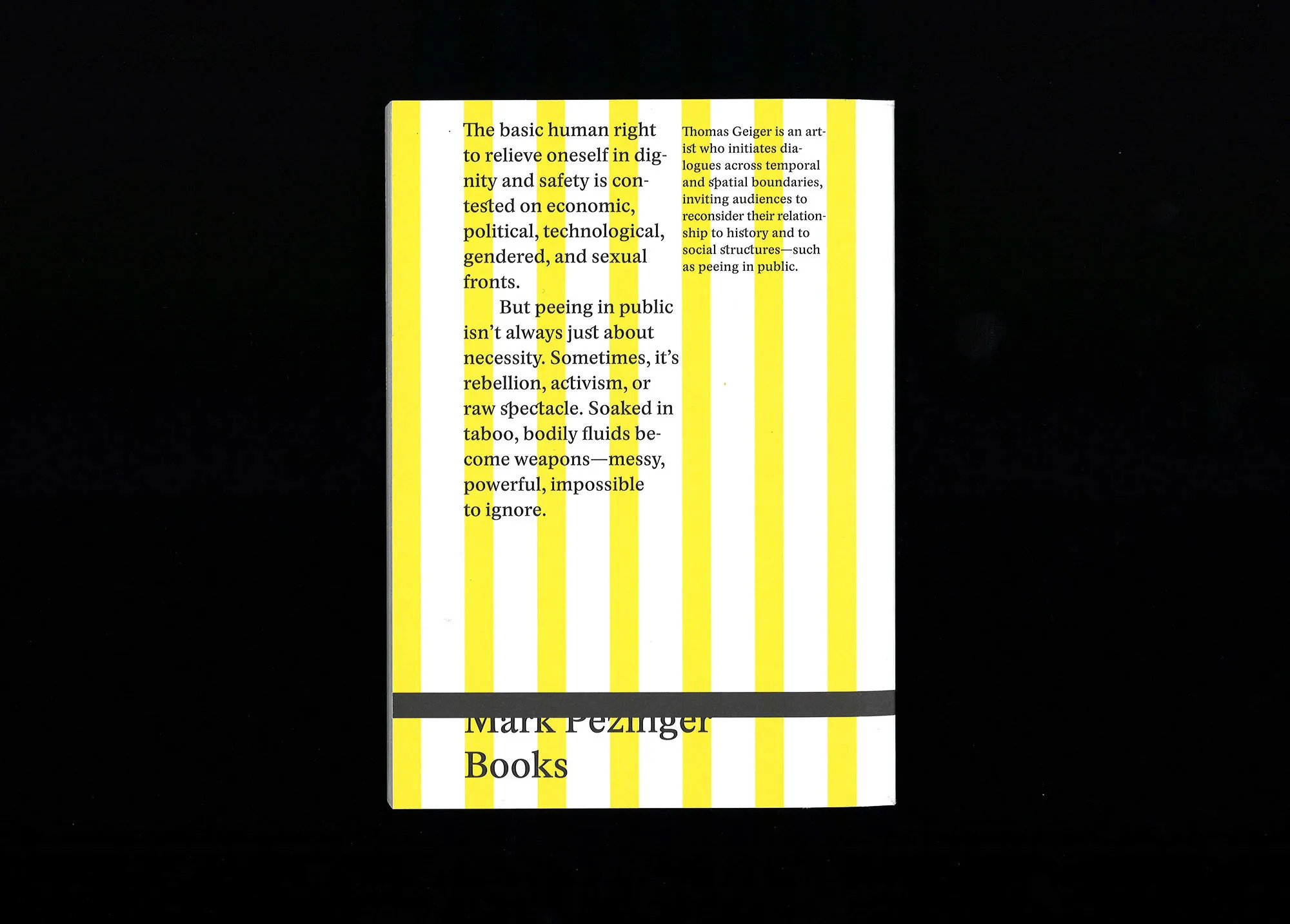 Image of Thomas Geiger – Peeing in Public