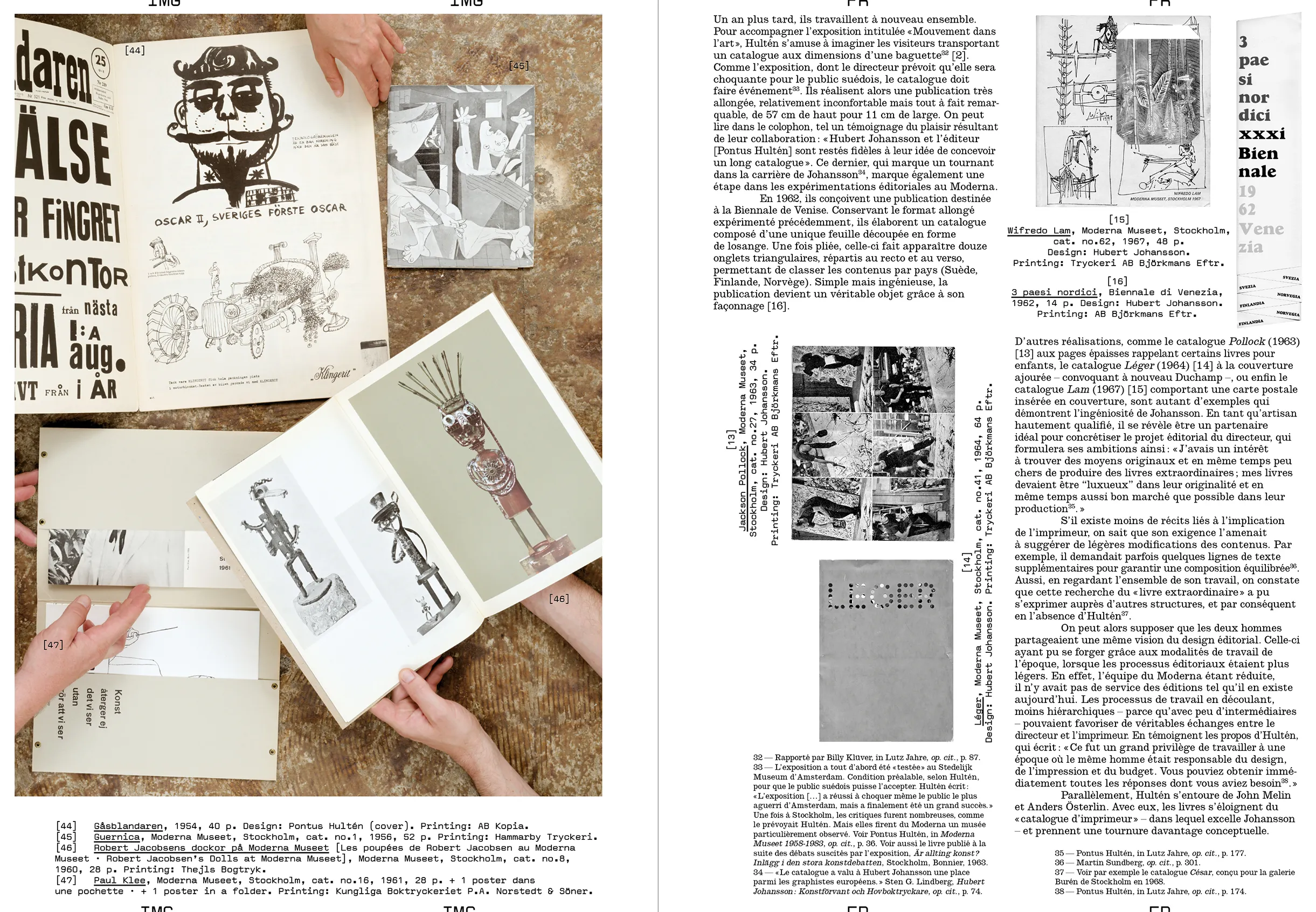 Image of Revue Faire – To look at things #54 – The Director, the Graphic Designer, and the Printer: Pontus Hultén and the Making of the Catalog, 1960-1973
