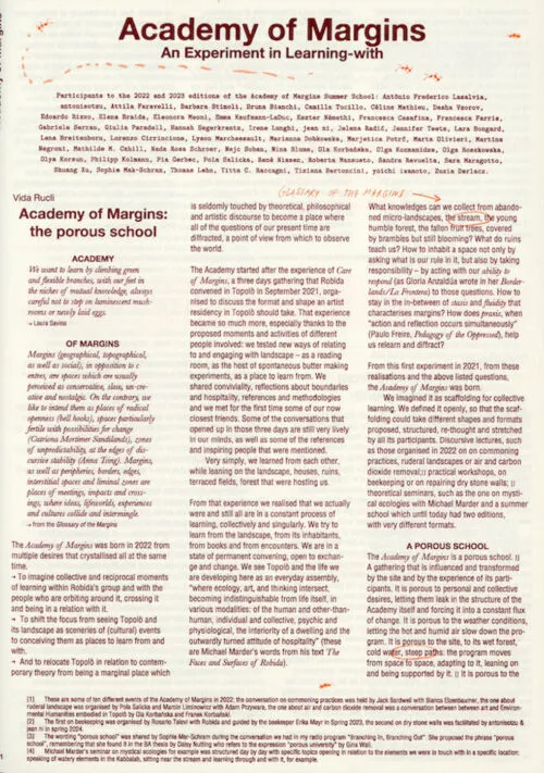 Academy of Margins: An Experiment in Learning-with . Published by Robida, 2024 Academy of Margins: An Experiment in Learning-with . Published by Robida, 2024