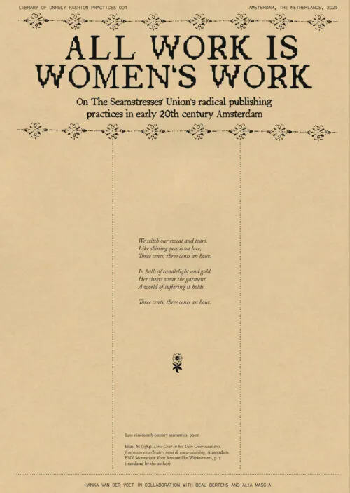 Cover All Work is Women’s Work Cover All Work is Women’s Work