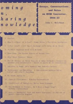 Image of Homing In, Sharing Knowledge: Notes and essays on HISK laureates, 2016-23