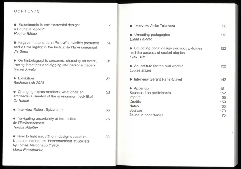 Image of On Behalf of the Environment. Pedagogies of Unrest Bauhaus Lab Bauhaus Taschenbuch 30